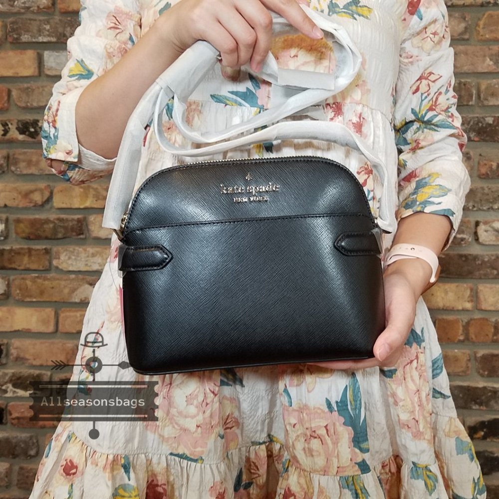 Kate Spade Dome Crossbody Black Zipper New Tag